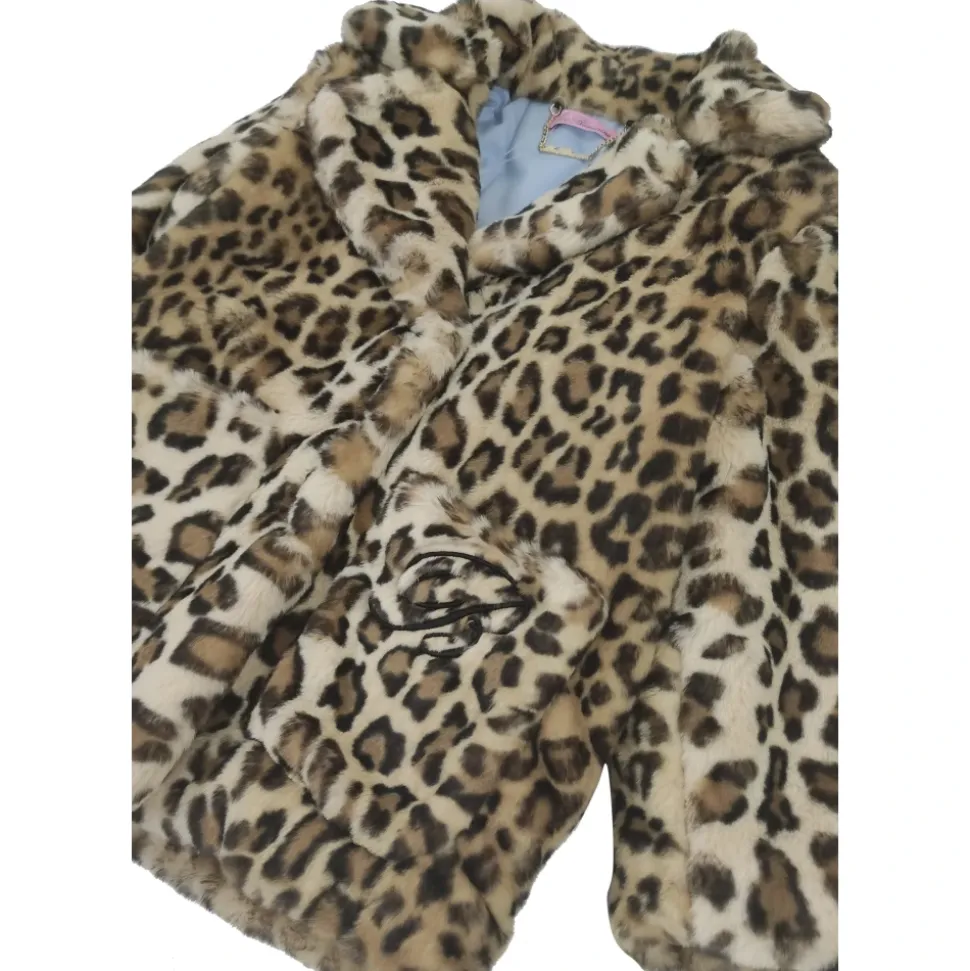 Veste animalier en fausse fourrure