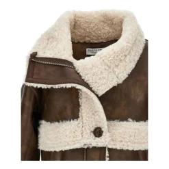 Veste avec Bordure en Shearling