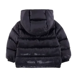 Veste Bleue Matelassée à Capuche