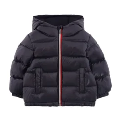 Veste Bleue Matelassée à Capuche
