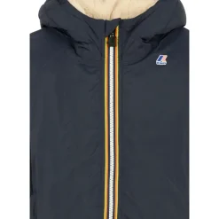 Veste Bleue Matelassée Doublée de Peau de Mouton
