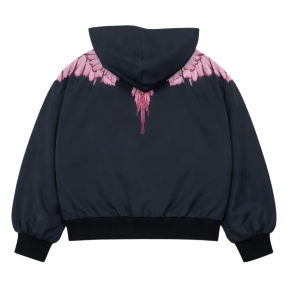 Veste à capuche avec imprimé contrastant