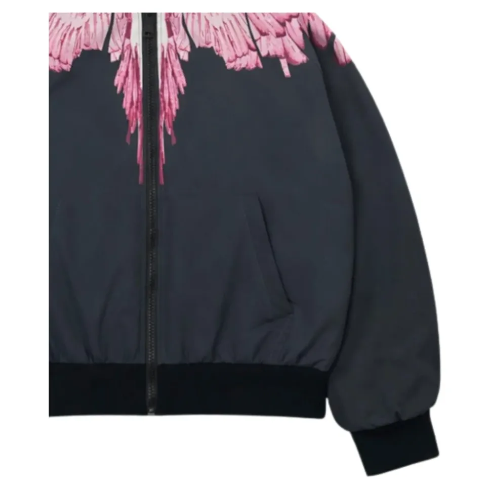 Veste à capuche avec imprimé contrastant