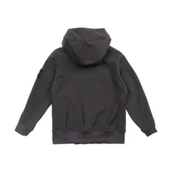 Veste à capuche boutonnée