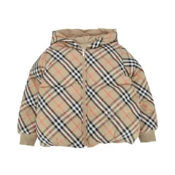 Veste à Capuche à Carreaux avec Fermeture Éclair