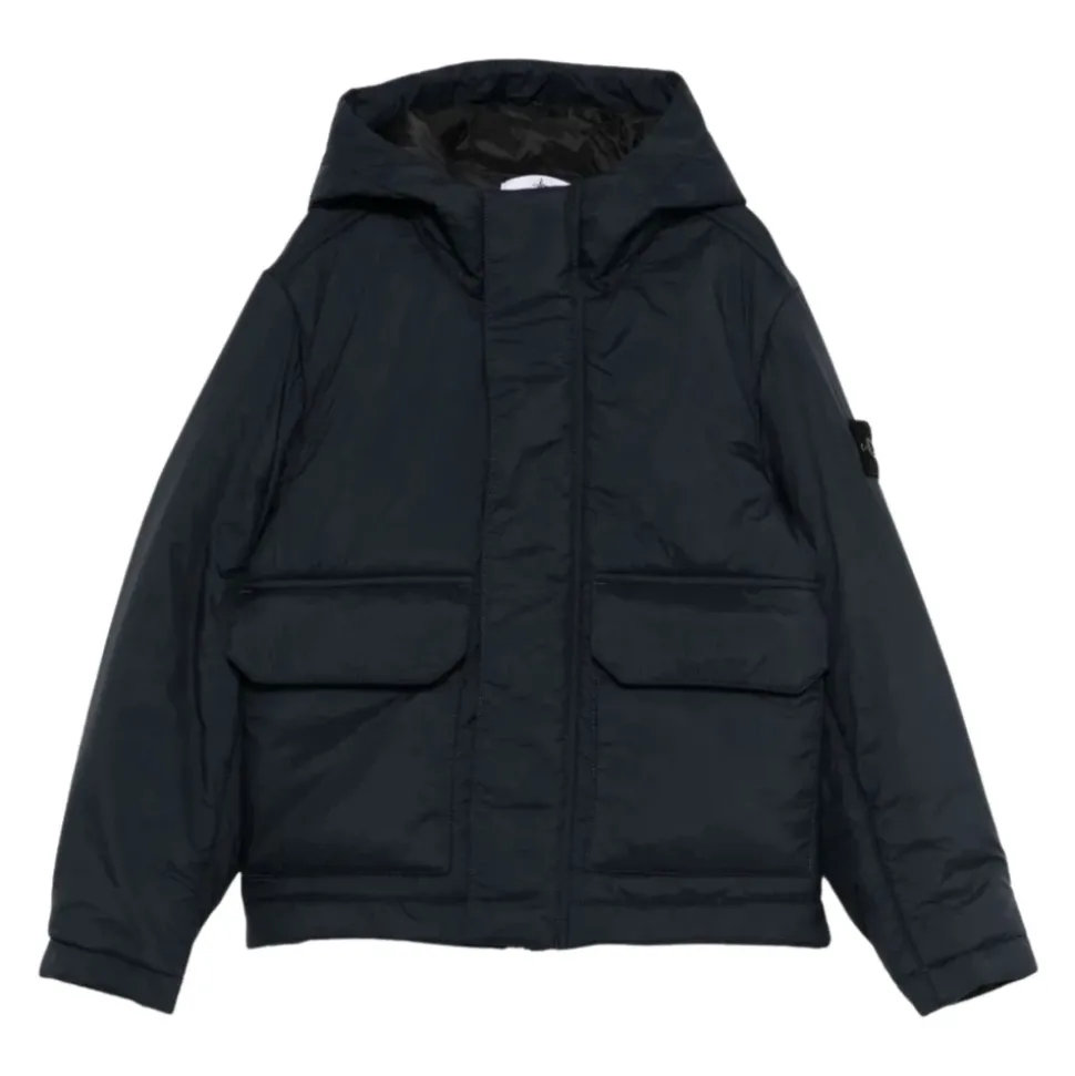 Veste à capuche et poches à rabat