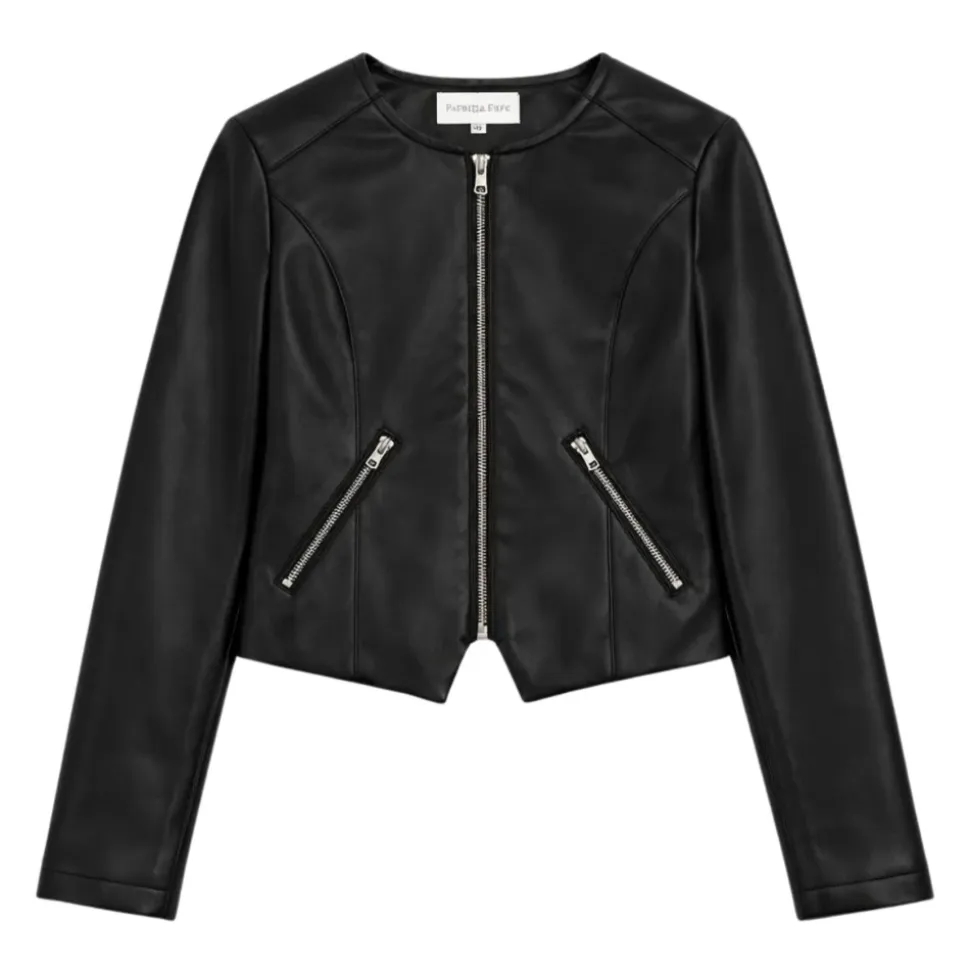 Veste Courte Effet Cuir