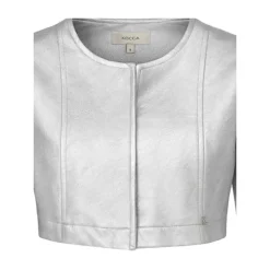 Veste courte en similicuir