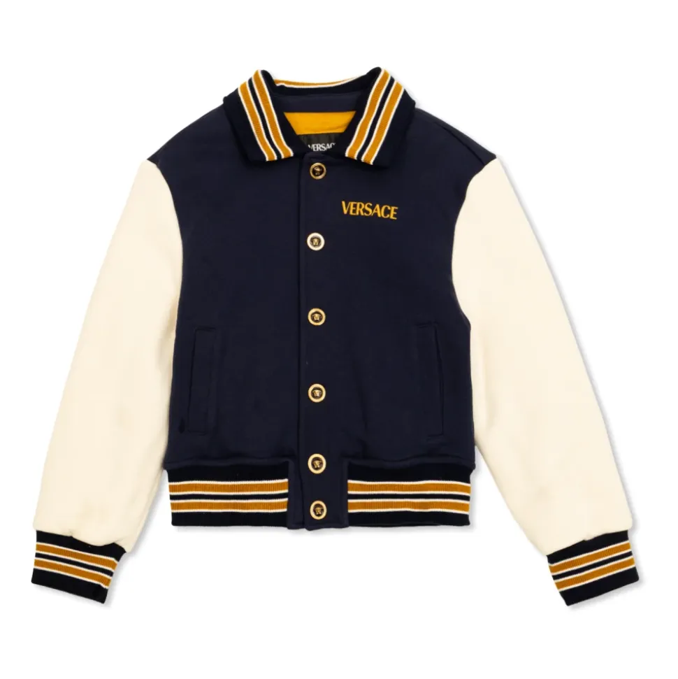 Veste en coton avec logo brodé
