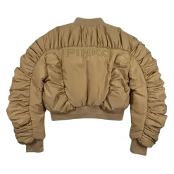 Veste Enfant Beige avec Inserts Côtelés
