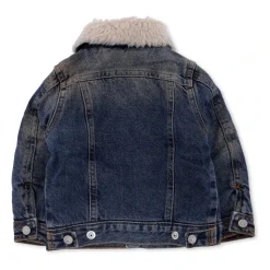 Veste en jean avec doublure en éco-mouton