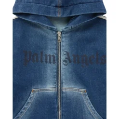 Veste en jean à capuche