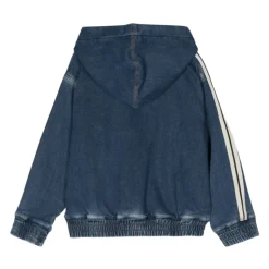 Veste en jean à capuche