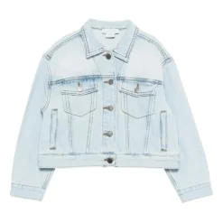 Veste en jean à col pointu