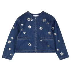 Veste en jean à sequins