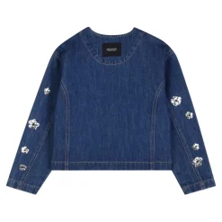 Veste en jean à sequins