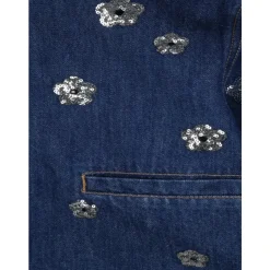 Veste en jean à sequins