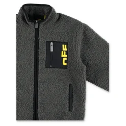Veste Grise à Fermeture Éclair Teddy AW25