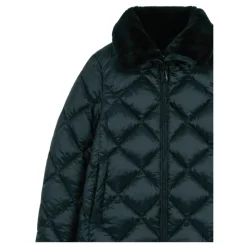 Veste matelassée avec col en fausse fourrure