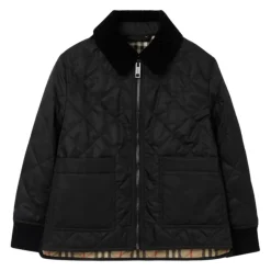 Veste matelassée à carreaux vintage