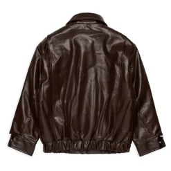 Veste motard en tissu enduit avec logo