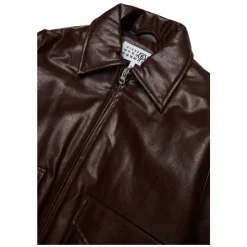Veste motard en tissu enduit avec logo