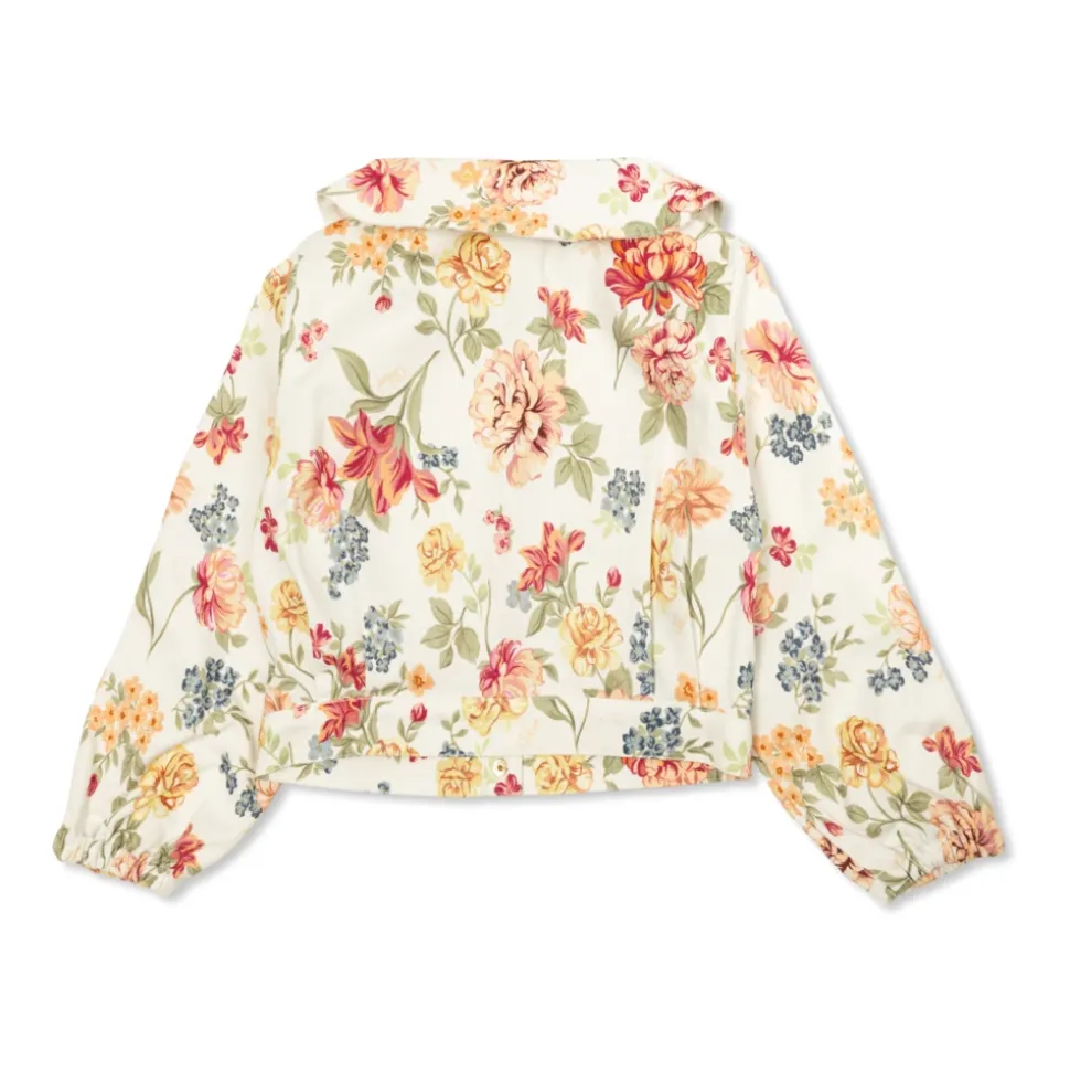 Veste à motif floral
