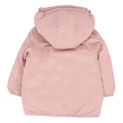 Veste Rose Matelassée avec Fausse Shearling
