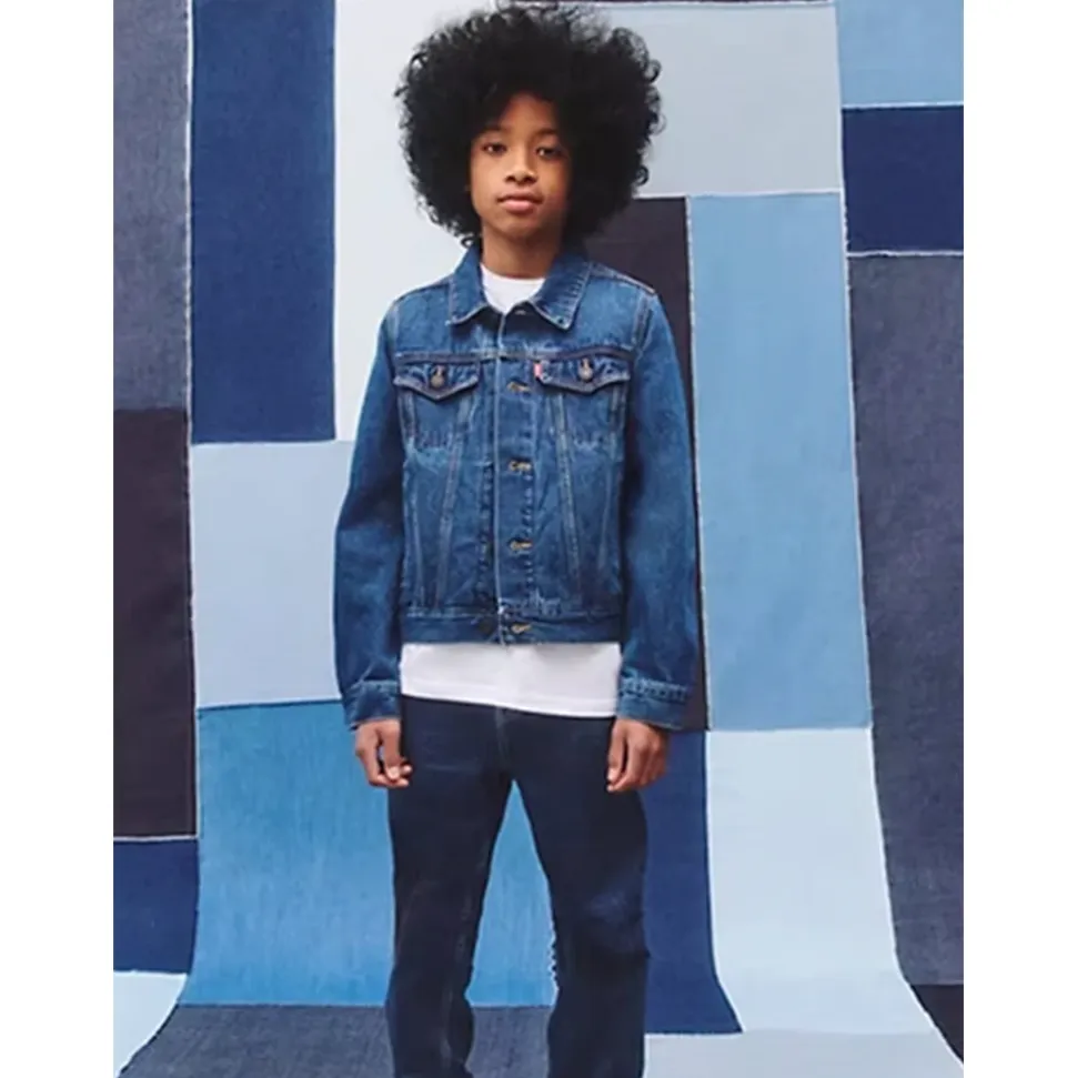 Veste Trucker en denim de coton