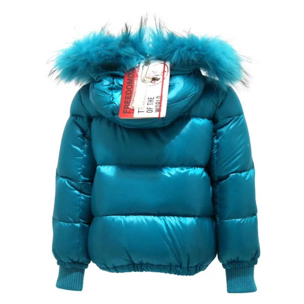 Veste Turquoise Lake avec Doublure Framboise