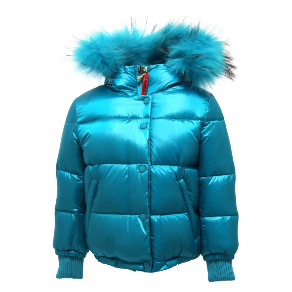 Veste Turquoise Lake avec Doublure Framboise