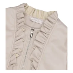 Veste zippée à volants