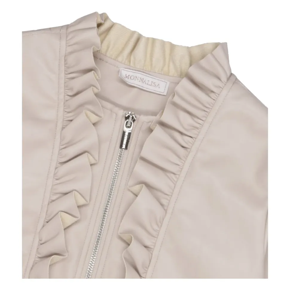 Veste zippée à volants