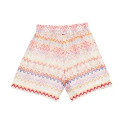 Zig Zag Cotton Bermuda Shorts