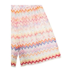 Zig Zag Cotton Bermuda Shorts